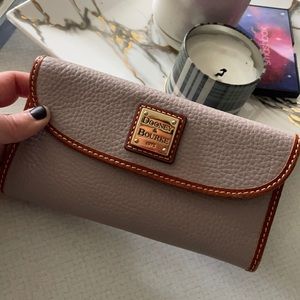 Dooney and Bourke grey trifold wallet